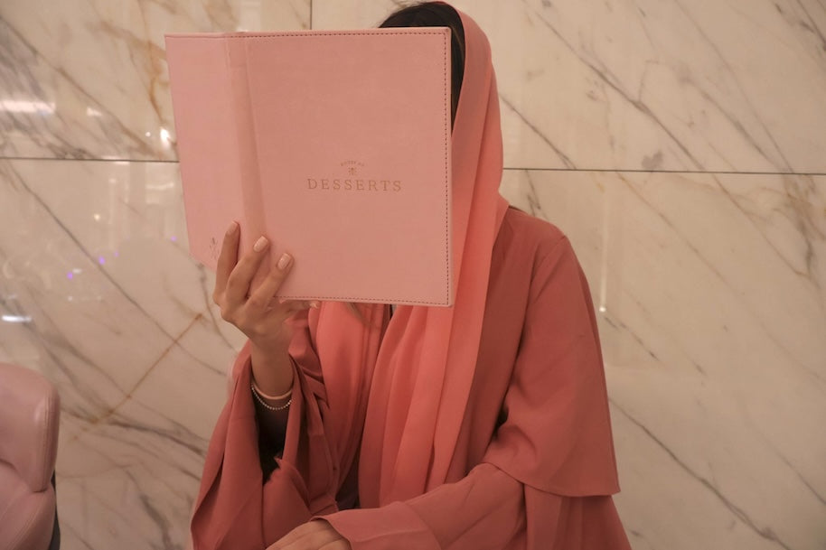 Lovely Lady, Pink handkerchief sleeve abaya